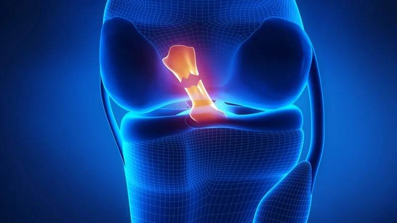 What is a cruciate ligament, and how is it damaged?